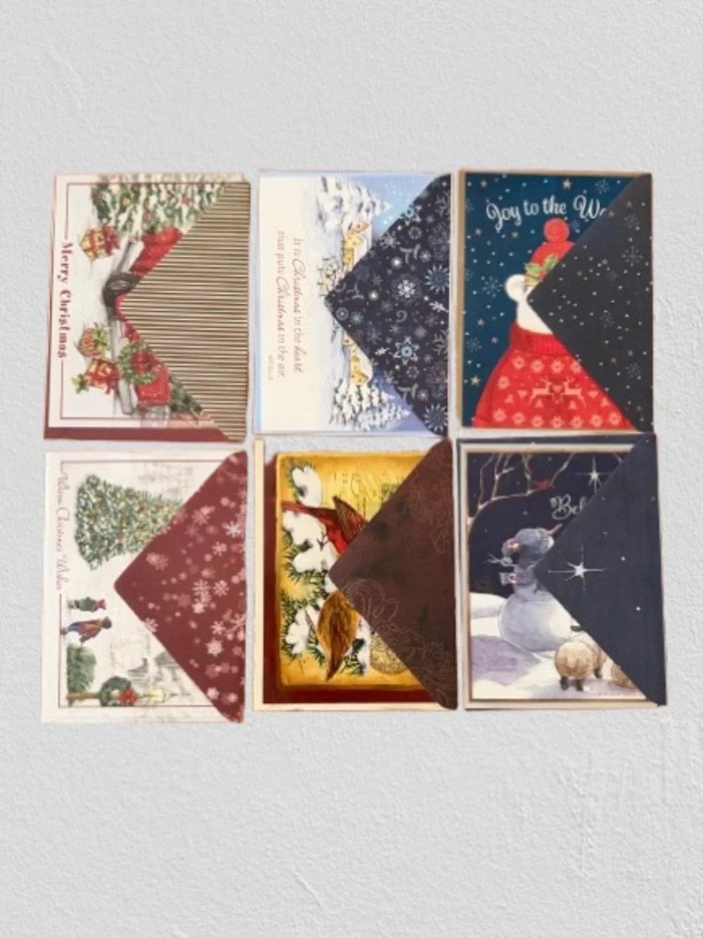 New Set of 6 Assorted Christmas Greeting Cards